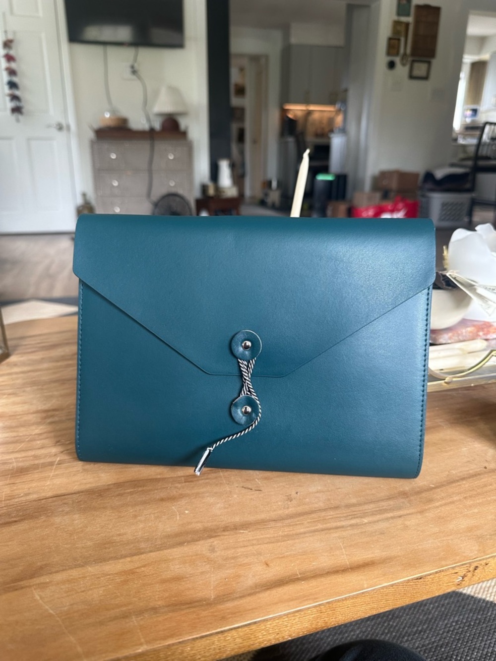 Funnymade teal organizer 4 books included w empty sleeves small blemish 9x7